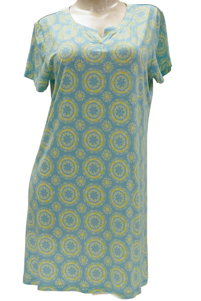 Cool Girl Blue Bells & Bliss Short Sleeve Night Shirt, Blue Burst (C225200)