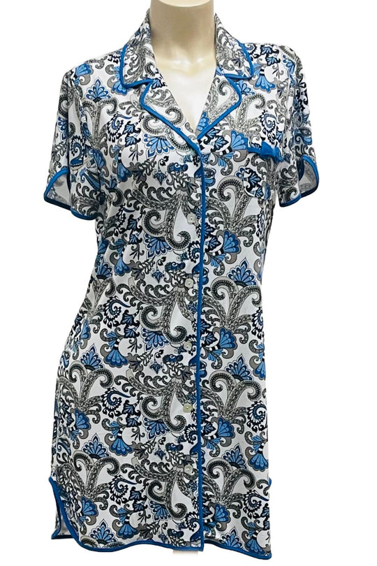 Cool Girl Midnight Majesty Boyfriend Sleepshirt, Paisley Print (C325204)