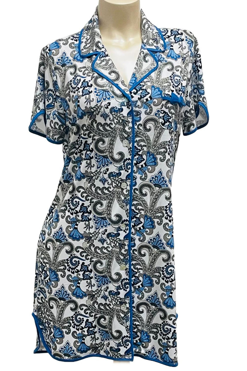 Cool Girl Midnight Majesty Boyfriend Sleepshirt, Paisley Print (C325204)