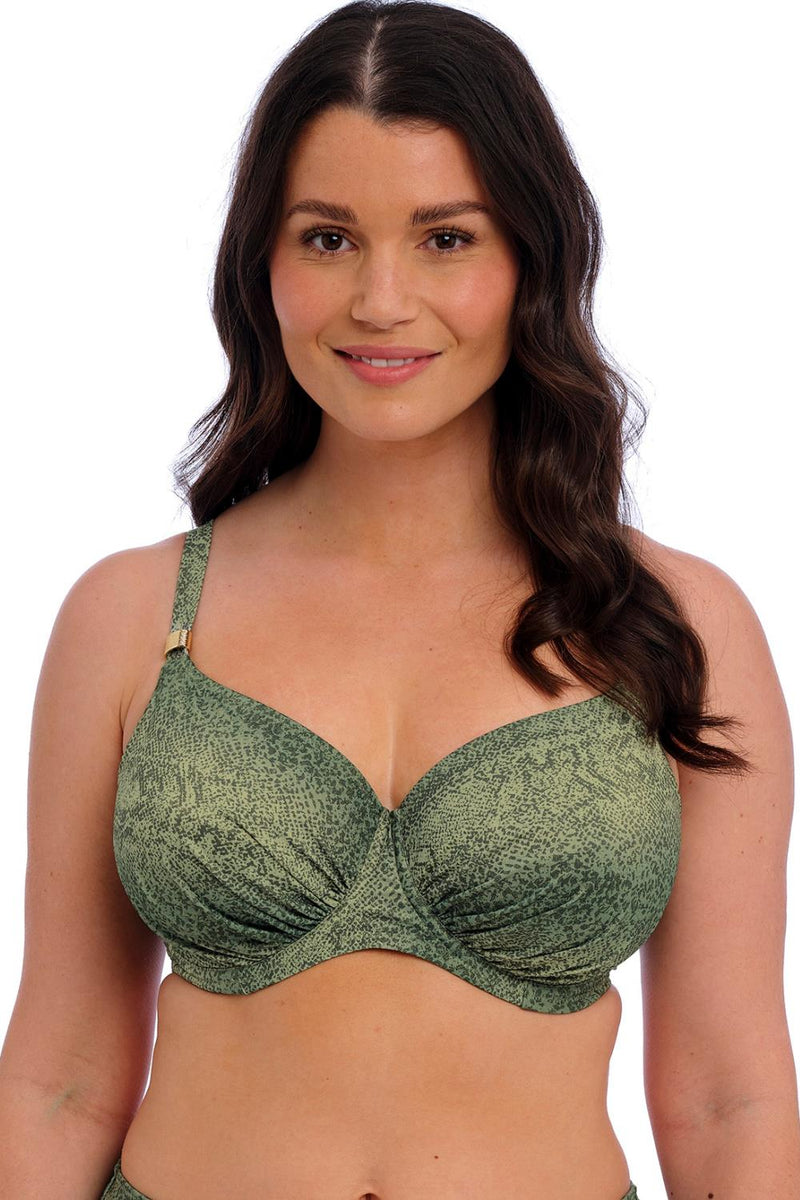 Fantasie Maya Bay Gathered Full Cup Bikini Top, Peridot (FS505701)