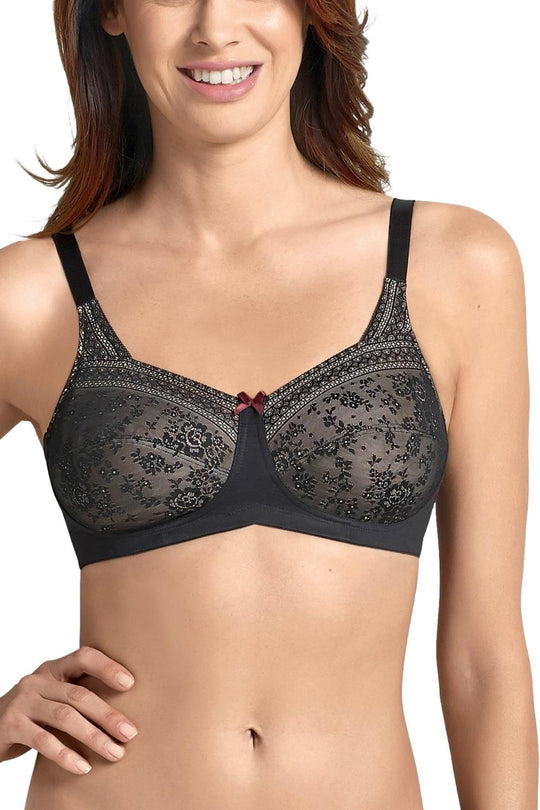 Anita Fleur Wireless Mastectomy Bra, Black (5754X)