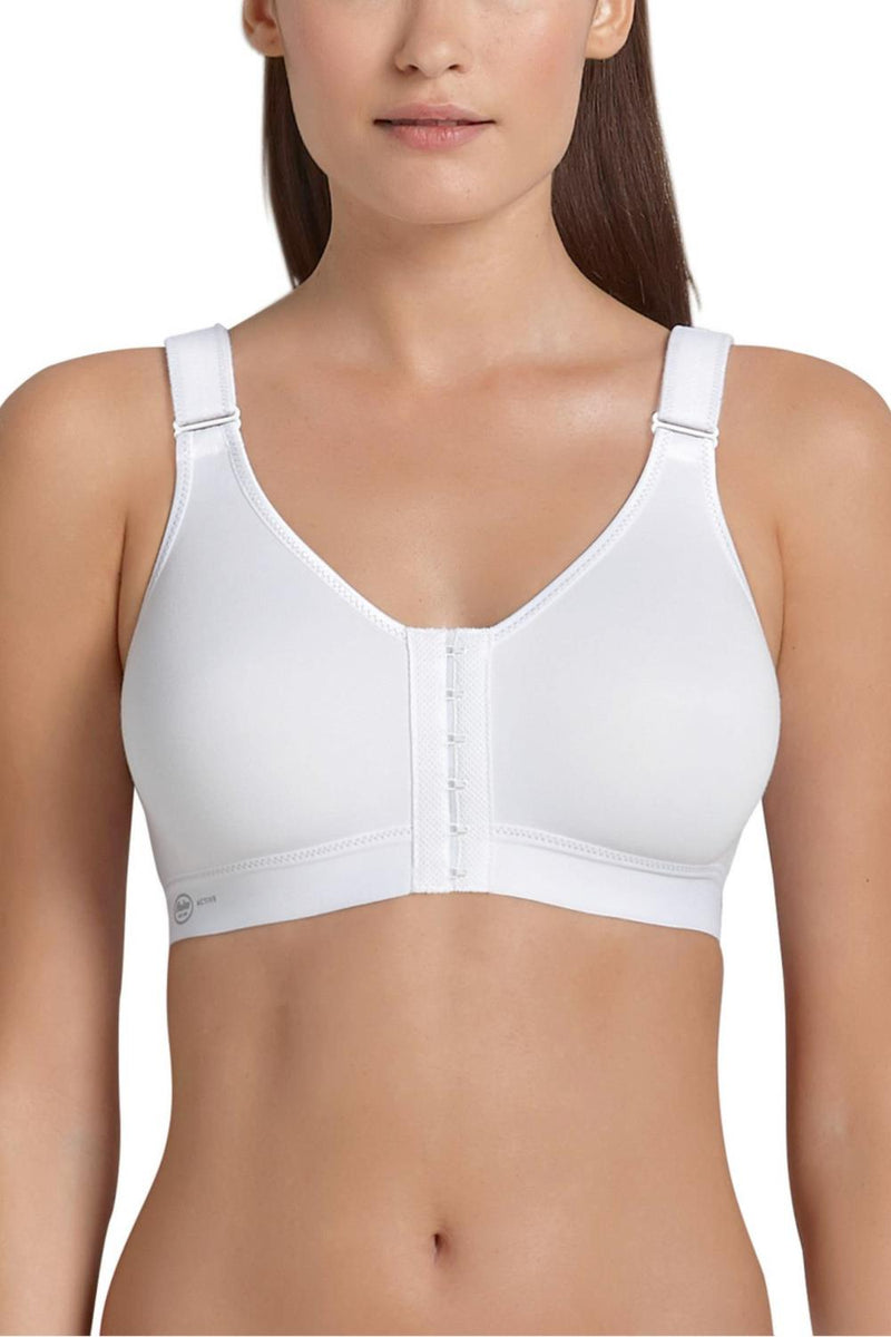 Anita Firm Support Front Closure Sports Bra, White (5523)