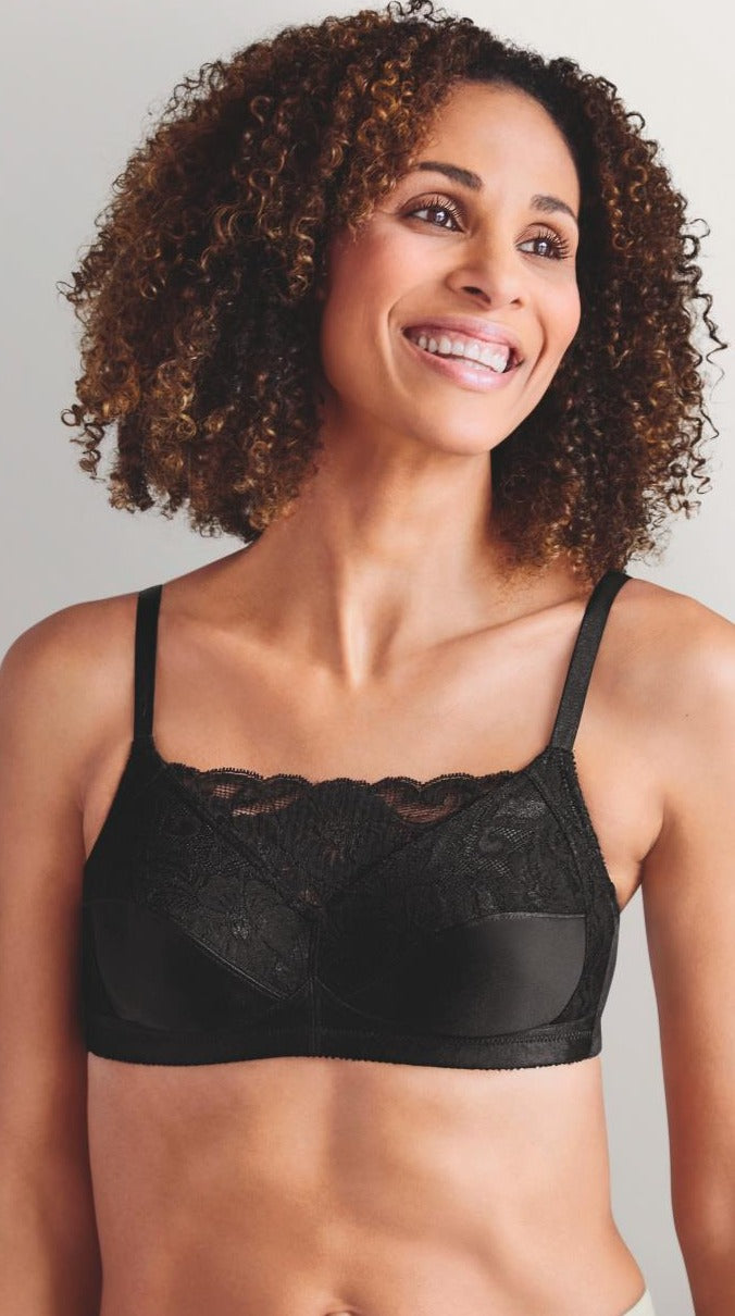 Amoena Isabel Camisole Wire-Free Bra, Black (2118)