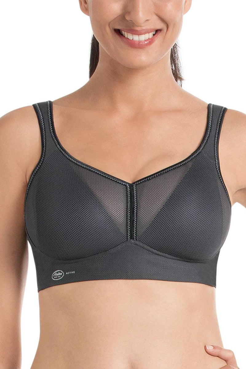 Anita Air Control DeltaPad - Maximum Support Sports Bra, Anthracite (5544)