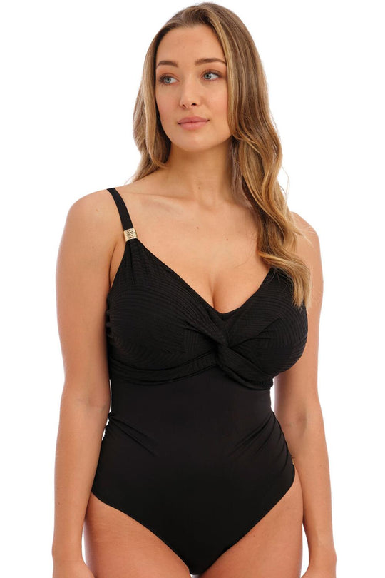 Fantasie Ottawa Twist Front Swimsuit, Black (FS6360)
