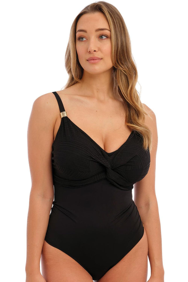 Fantasie Ottawa Twist Front Swimsuit, Black (FS6360)