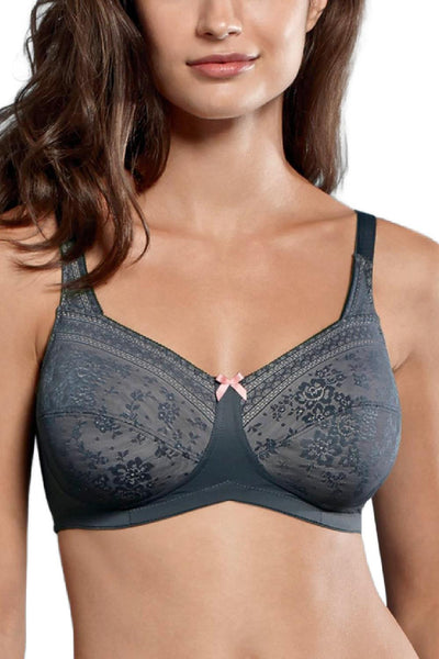 Anita Fleur Wire-free Mastectomy Bra, Anthracite (5754X)