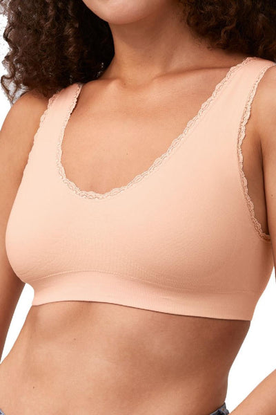 Amoena Kitty Seamless Prosthetic Cotton Bra, Rose Nude (44607)