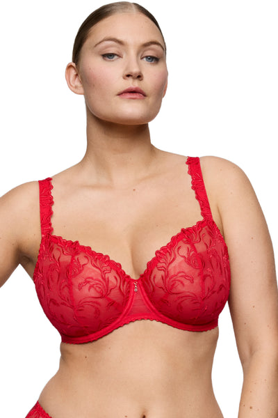 PrimaDonna Solisse Vertical Seam Balcony Bra, True Red (0163642)