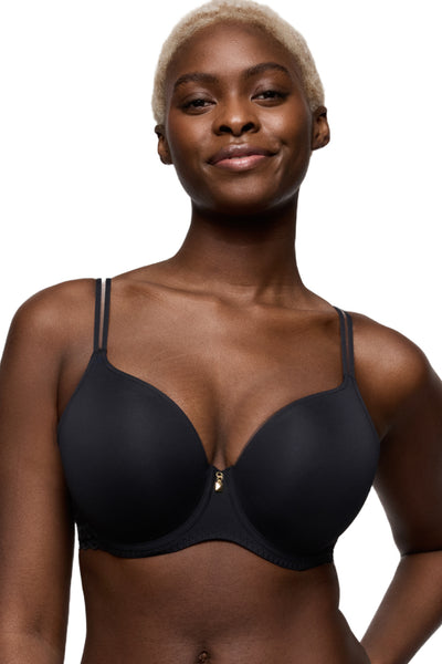 PrimaDonna Twist Twist Side Padded Heart Shaped Bra, Charbon (0242570)