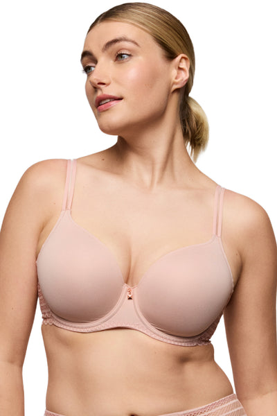 PrimaDonna Twist Twist Side Padded Heart Shaped Bra, Powder Rose (0242570)