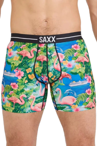 SAXX Volt Breathable Mesh Boxer SXBB85-FLB (Flamingo Bay-Multi)