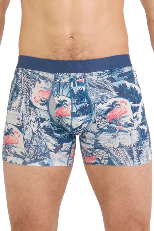 SAXX DropTemp® Cooling Cotton Boxer SXBB86F-BWI (Botanique-Washed Indigo)
