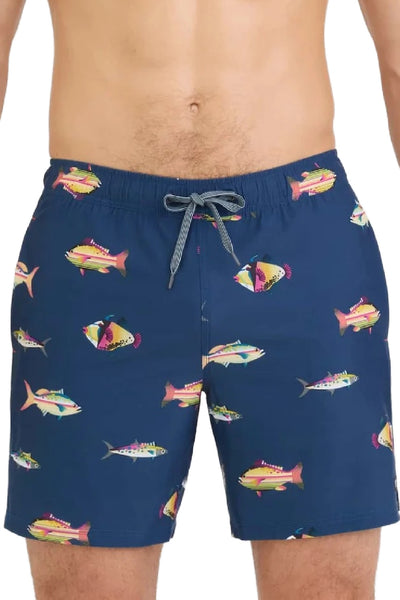 SAXX Oh Buoy 7" Swim Shorts SXSW04L-GFD (Gulf Fish-Dark Denim)