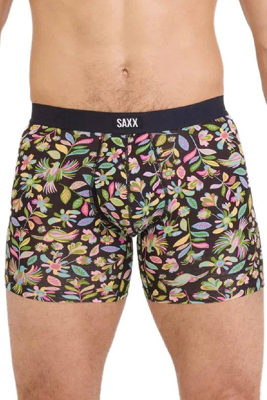 SAXX Vibe Dropstop Xtra Boxer Brief SXVX24F-AGB (Amate Garden-Black)