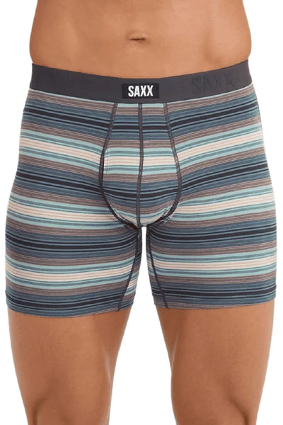 SAXX Vibe Dropstop Xtra Boxer Brief SXVX24F-BDS (Baja Stripe-Dark Sage)