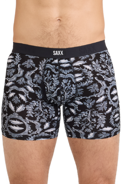 SAXX Vibe Dropstop Xtra Boxer 2 Pack SXPP2VX-BKS (Backsplash-Black)
