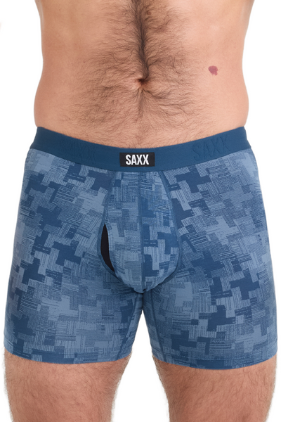 SAXX Vibe Dropstop Xtra Boxer 2 Pack SXPP2VX-FTM (Frenetic Tweed-Navy)