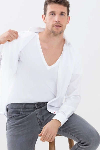 Mey Business Class V-neck T-Shirt, White (41007)