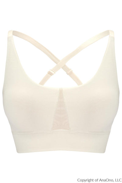 AnaOno Leslie Mastectomy Leisure Bra, Ivory (AO-027)