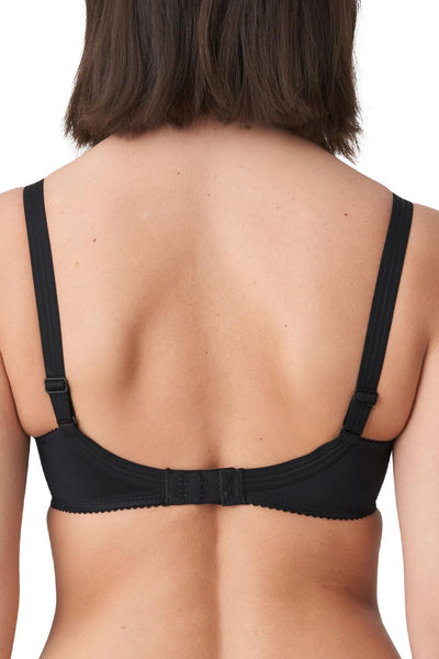 PrimaDonna Satin Non Padded Seamless Full Cup Bra, Black (0161330)
