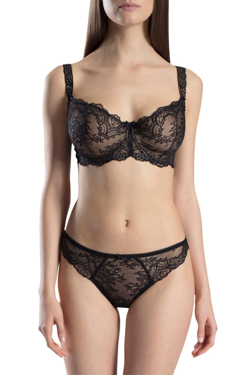 Aubade Danse des Sens Lace Half Cup Bra, Black (OG14-02)