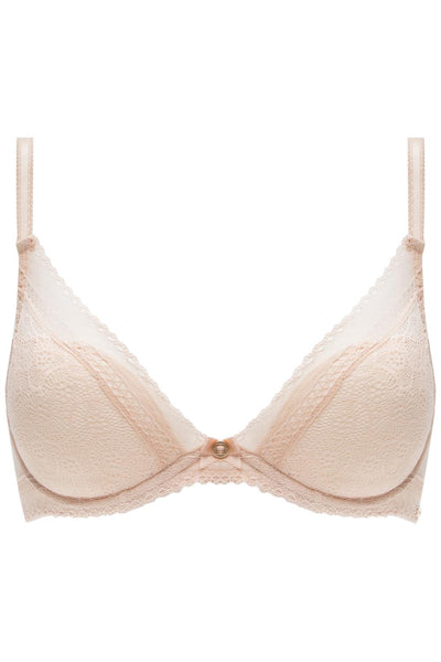 Chantelle Festivité Lace Plunge Bra C3682 Golden Beige