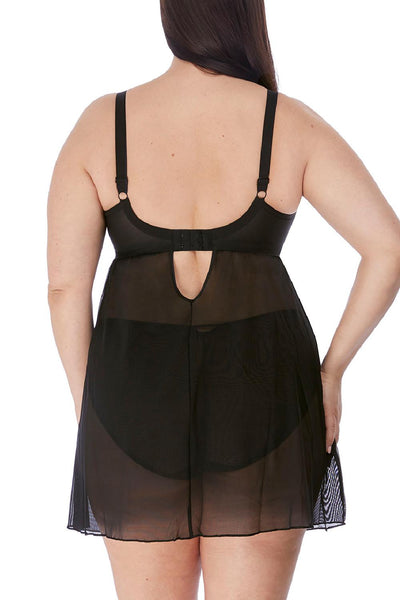 Elomi Sachi Underwire Babydoll, Black (EL4351)