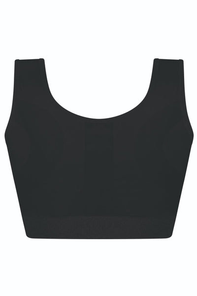 Amoena Sina Seamless Post-Surgical Bra, Black (45008)