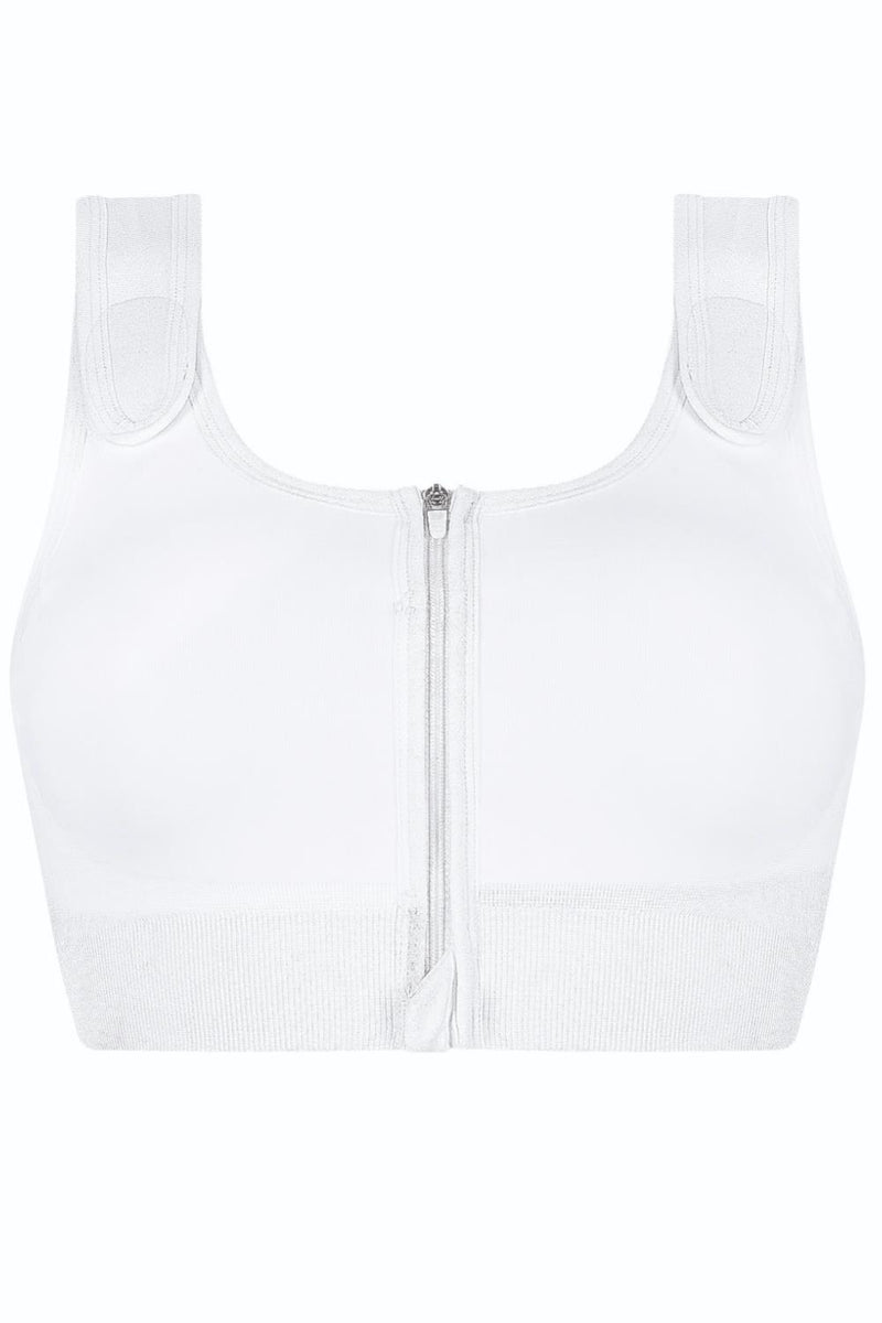 Amoena Pamela Seamless Post-Surgical Bra, White (45010)