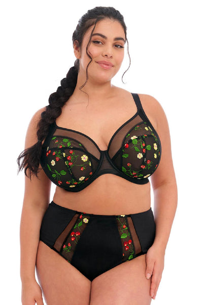 Elomi Samira Underwired Plunge Bra, Black (EL300902)