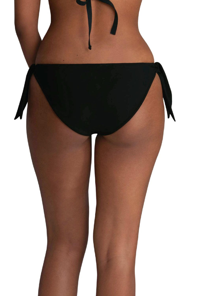 Anita MIMI Reversible Side Tie Swim Bottom, Black/White (M28815)