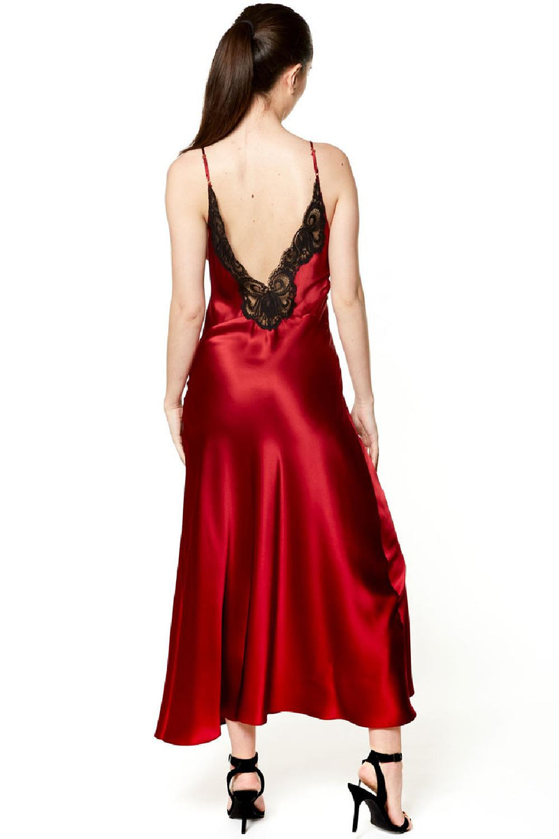 Christine Valentina Slip Gown, Ruby/Kohl (VAL7620)