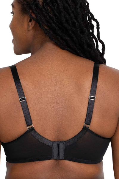 Curvy Couture Sheer Mesh Full Coverage Unlined Underwire Bra, Designer Leo (1311)