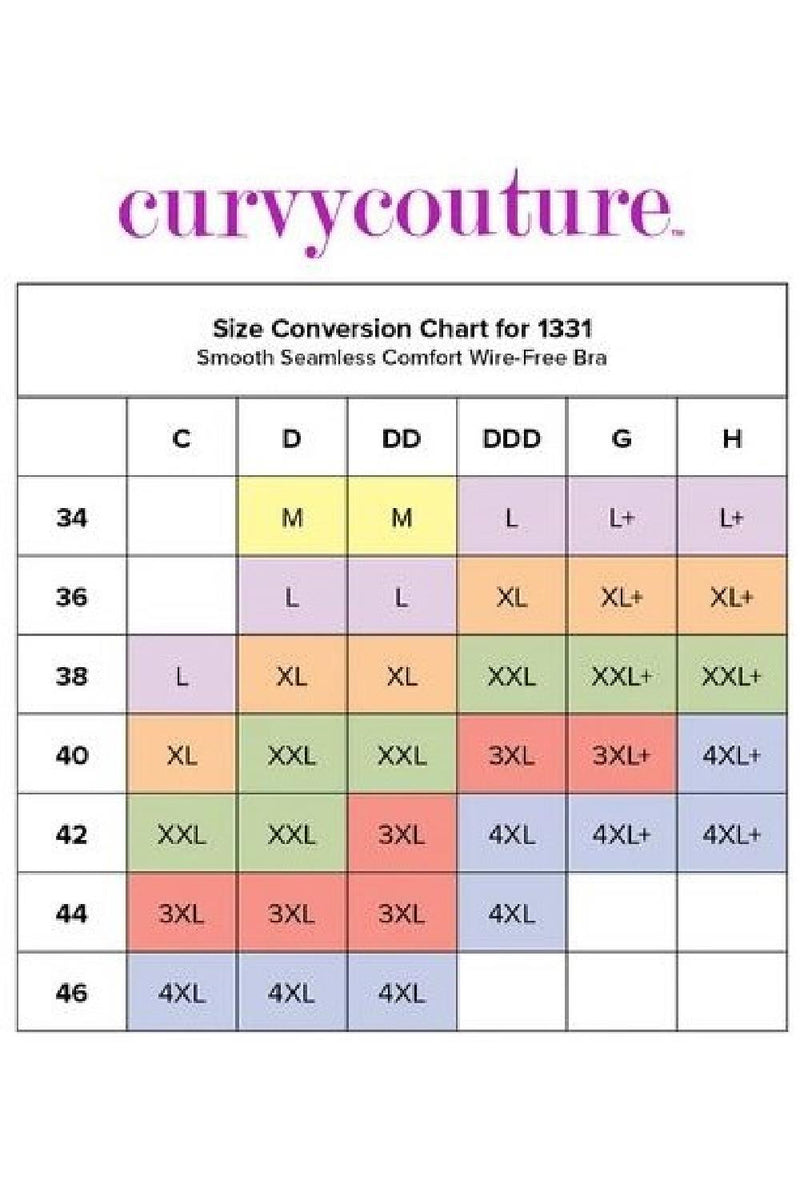 Curvy Couture Smooth Seamless Comfort Wireless Bra, Olive night (1331)