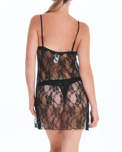 Arianne CRISTEL Lace Chemise, Black (8608)