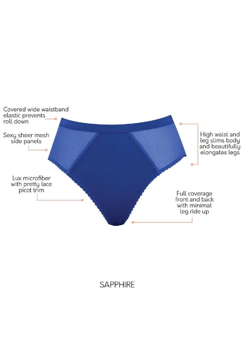 Parfait Micro Dressy French Cut Panty PP306 Sapphire