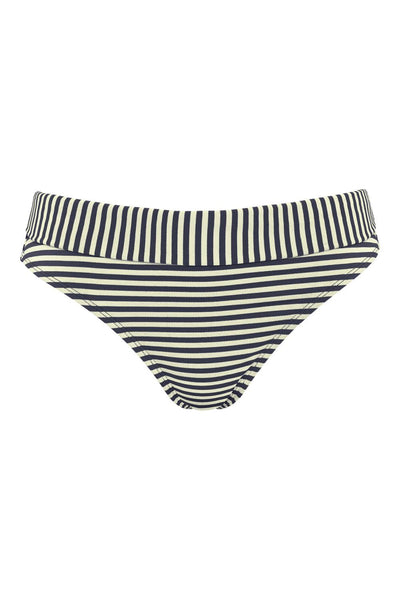 Marlies Dekkers Holi Vintage Fold Over Swim Bottom, Blue Ecru (18194)
