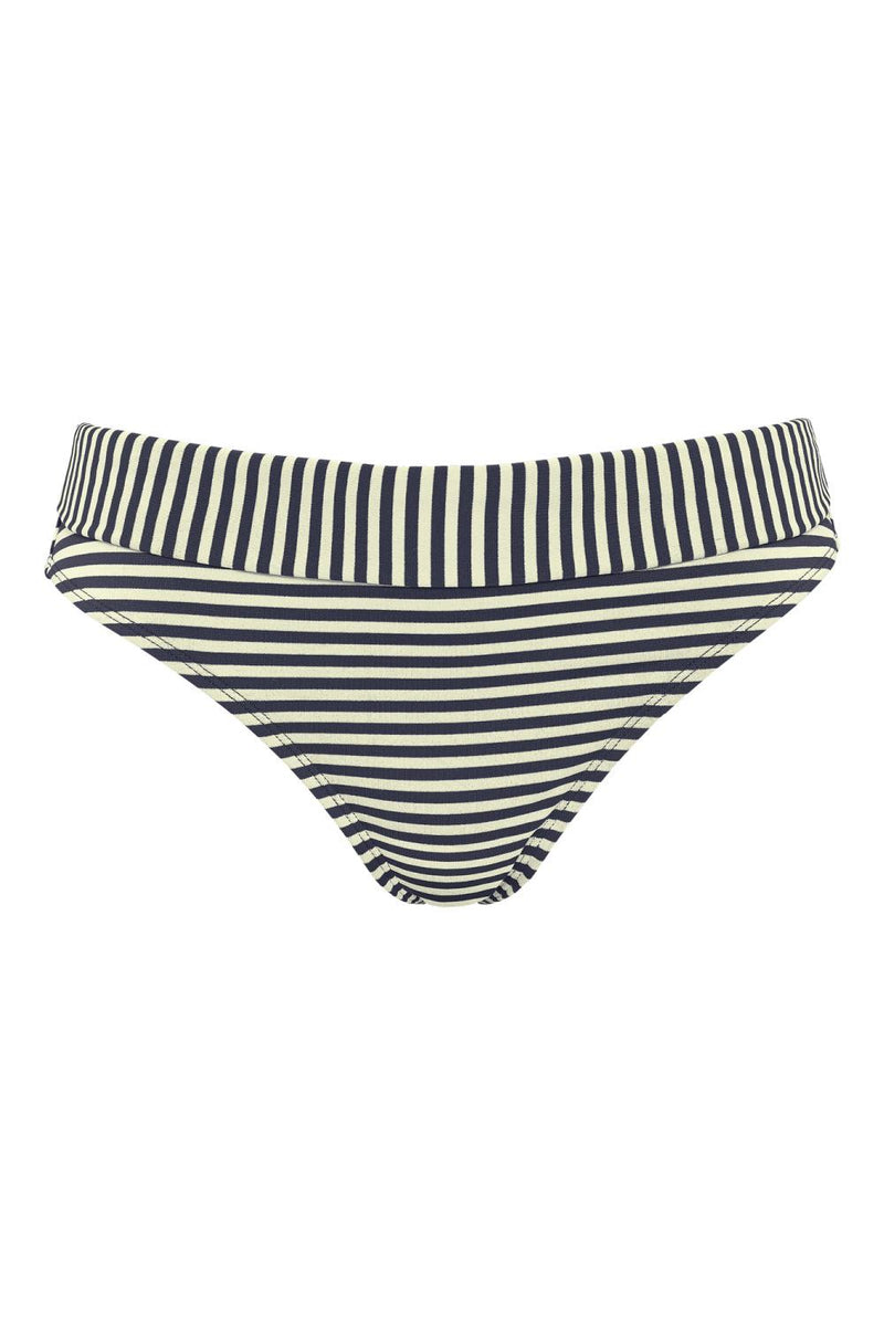 Marlies Dekkers Holi Vintage Fold Over Swim Bottom, Blue Ecru (18194)