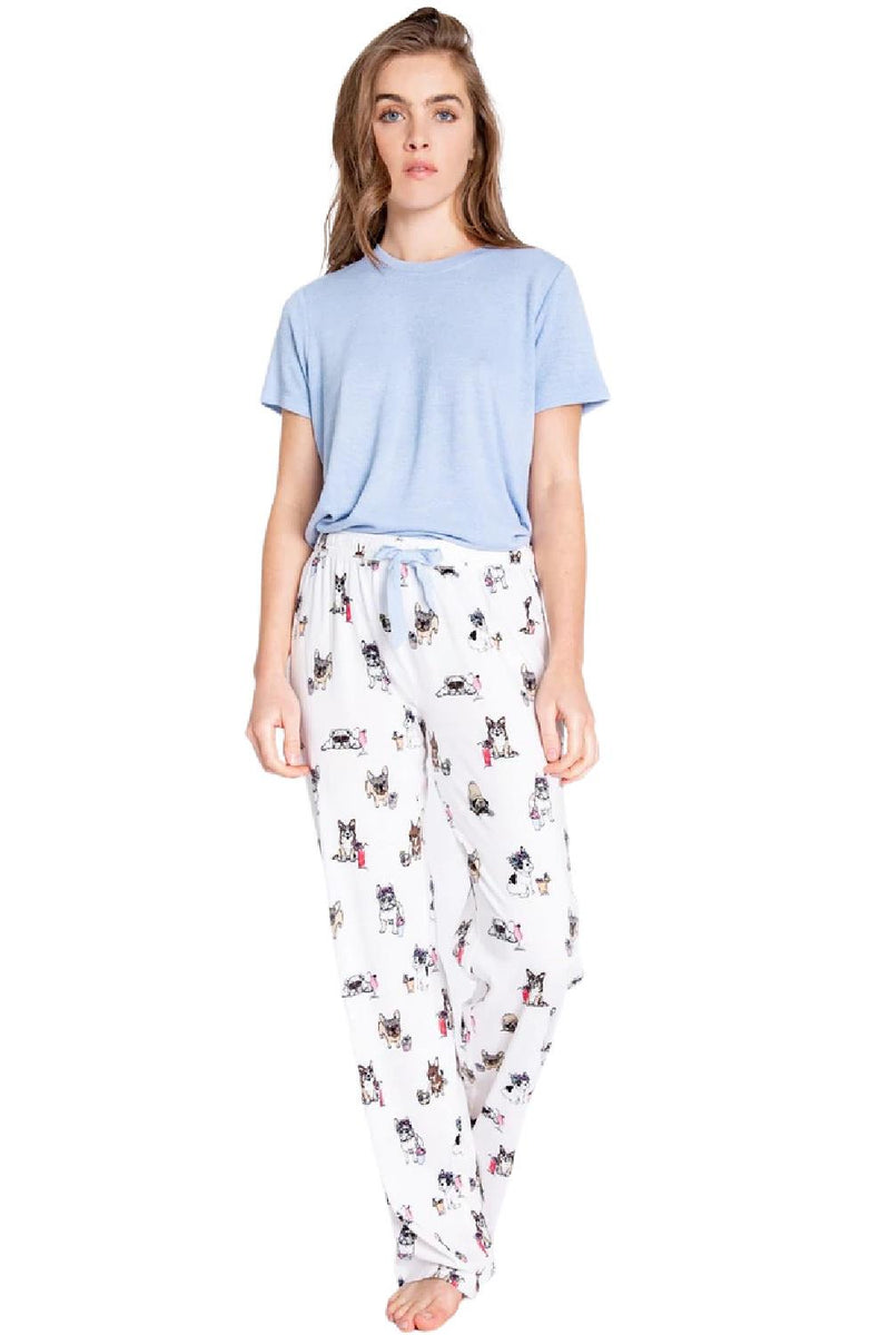 PJ Salvage Playful Prints Dog Pant RDPPP-WHITE