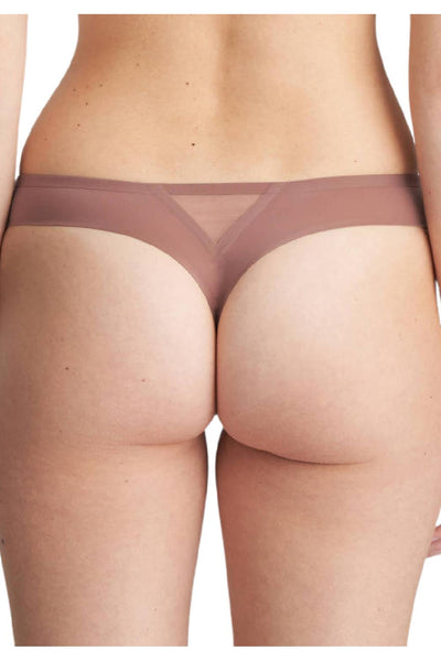 Marie Jo Louie Thong 0622090 Satin Taupe