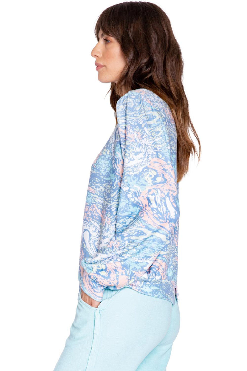 PJ Salvage Molten Marble Long Sleeve Top REMMLS-MULTI