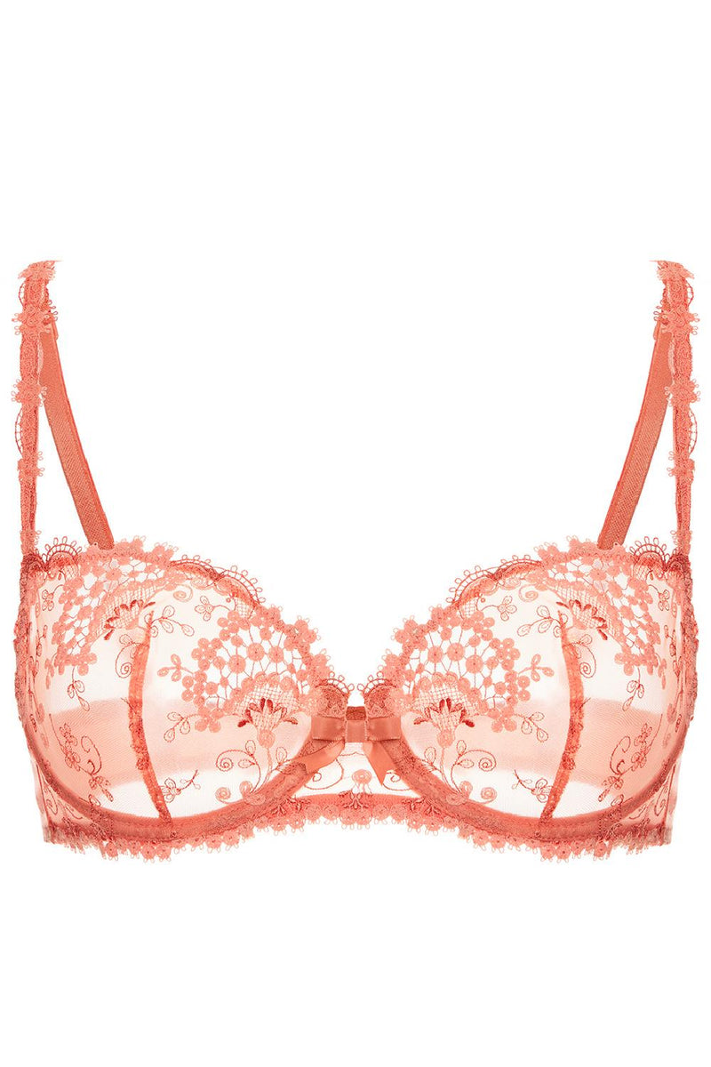 Simone Perele WISH Sheer Demi Bra, Ginger Rose (12B330)