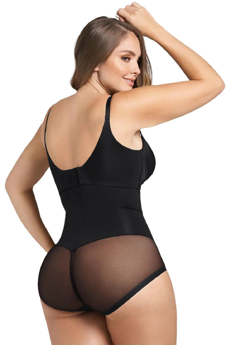 Leonisa Extra High-Waisted Sheer Bottom Sculpting Shaper Panty, Black (012811)