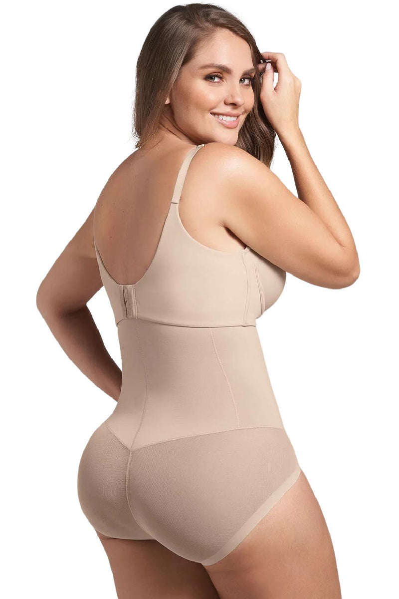 Leonisa Extra High-Waisted Sheer Bottom Sculpting Shaper Panty, Nude (012811)