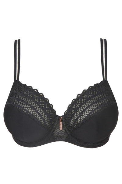 PrimaDonna Twist East End Full Cup Wired Bra, Charcoal (0141930)