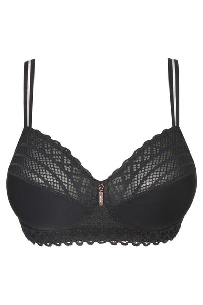 PrimaDonna Twist East End Full Cup Bra Wireless, Charcoal (0141935)