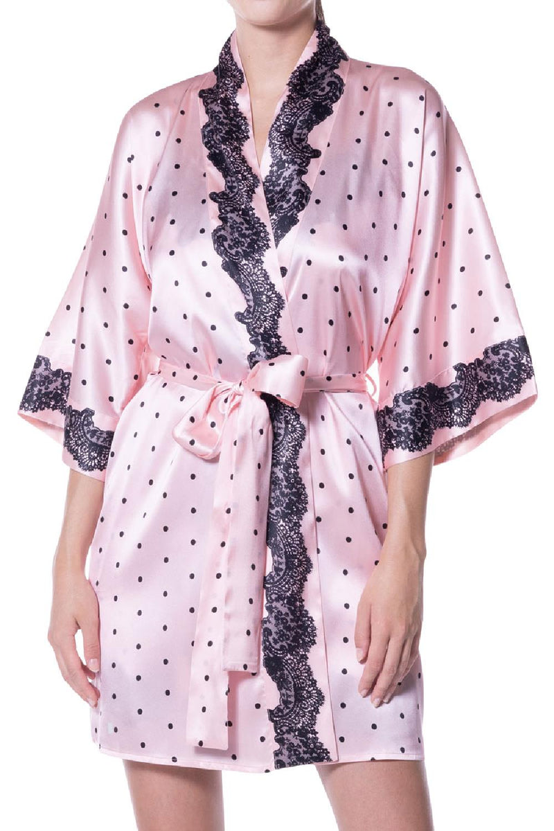 Christine Amelie Short Robe, Amelie Print (AME4002)