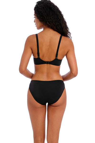 Freya Jewel Cove Sweetheart Swim Bikini, Plain Black (AS7231)