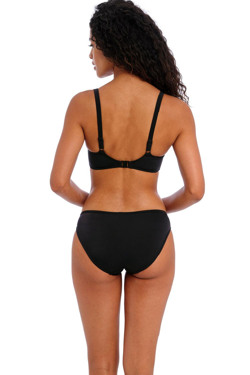 Freya Jewel Cove Sweetheart Swim Bikini, Plain Black (AS7231)